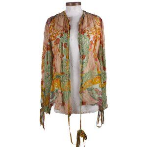 JEAN PAUL GAULTIER multicolor silk blouse